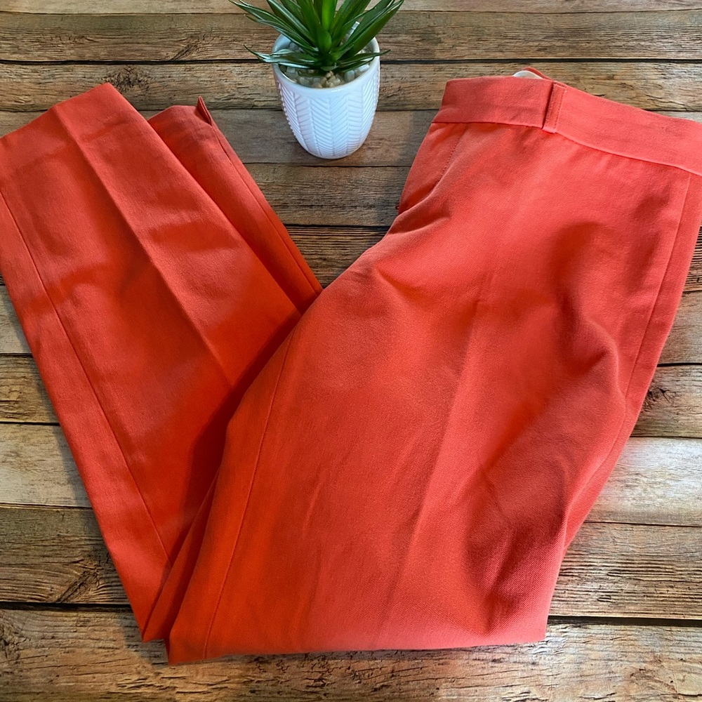 Banana Republic Sloan Orange Pants Size 4 - Picture 2 of 12